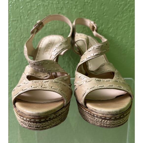 Prada Cream Heeled Sandals - Picture 3 of 12